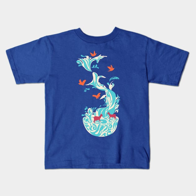 Water of life Kids T-Shirt by Tang Yau Hoong